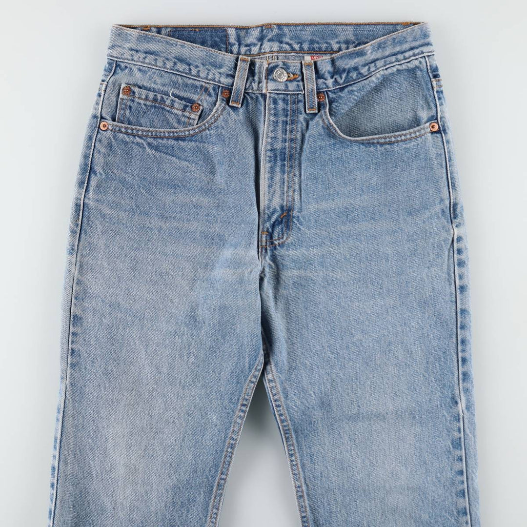 1990'S Levi's 00517-0217 Bootcut Denim Pants, Made in USA, Men's Size W30 (approx.), Vintage cotton blue type Vintage Second Hand