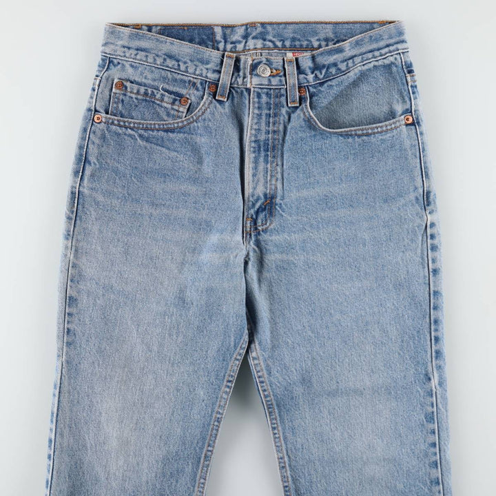 1990'S Levi's 00517-0217 Bootcut Denim Pants, Made in USA, Men's Size W30 (approx.), Vintage cotton blue type Vintage Second Hand