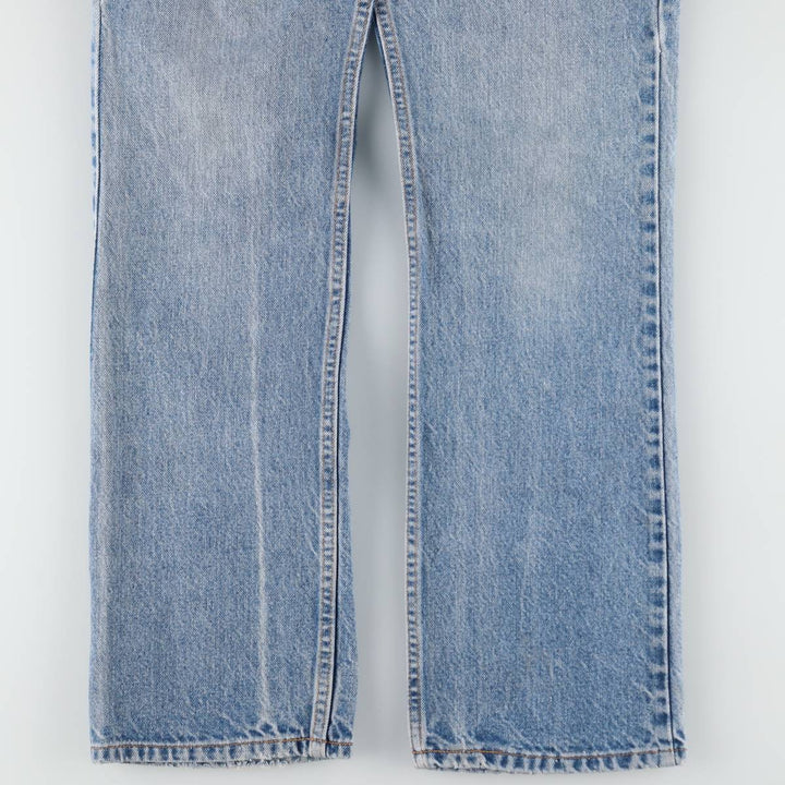 1990'S Levi's 00517-0217 Bootcut Denim Pants, Made in USA, Men's Size W30 (approx.), Vintage cotton blue type Vintage Second Hand