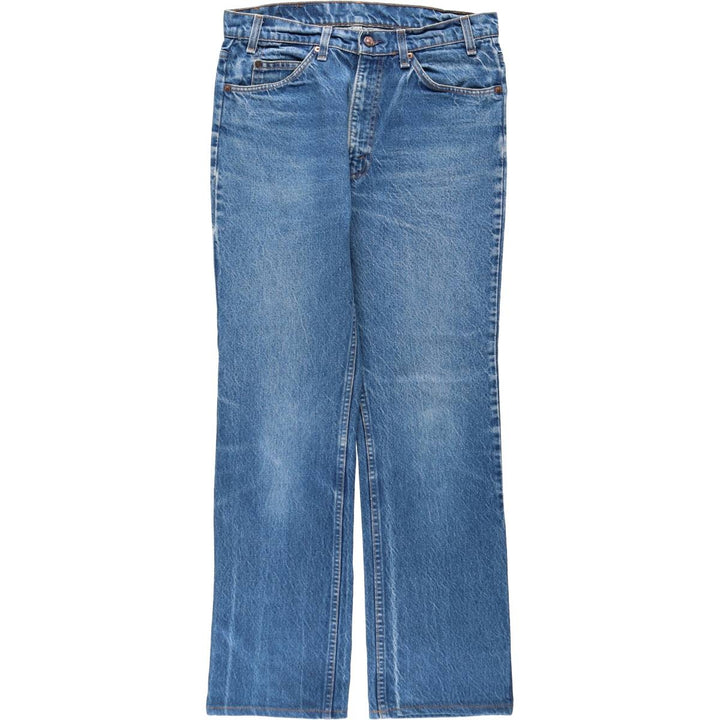 Levi's 20517-0217 Orange Tab Bootcut Denim Pants, Made in USA, Men's, Size W33, Vintage unclear blue type Vintage Second Hand