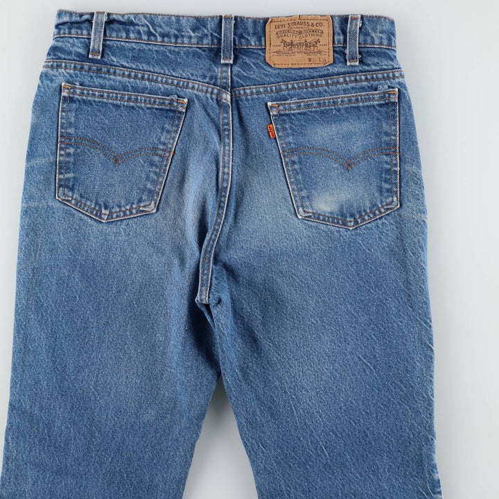 Levi's 20517-0217 Orange Tab Bootcut Denim Pants, Made in USA, Men's, Size W33, Vintage unclear blue type Vintage Second Hand