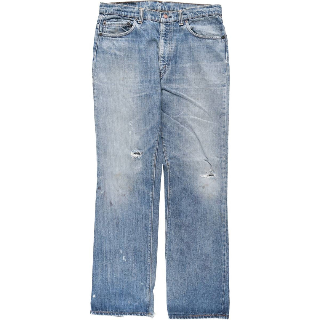 Vintage 1980'S Levi's 517-0217 bootcut denim pants, made in the USA, men's size 35. cotton blue type Vintage Second Hand