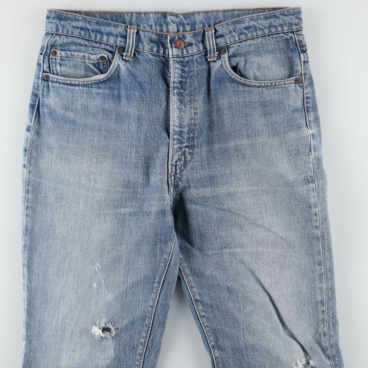 Vintage 1980'S Levi's 517-0217 bootcut denim pants, made in the USA, men's size 35. cotton blue type Vintage Second Hand