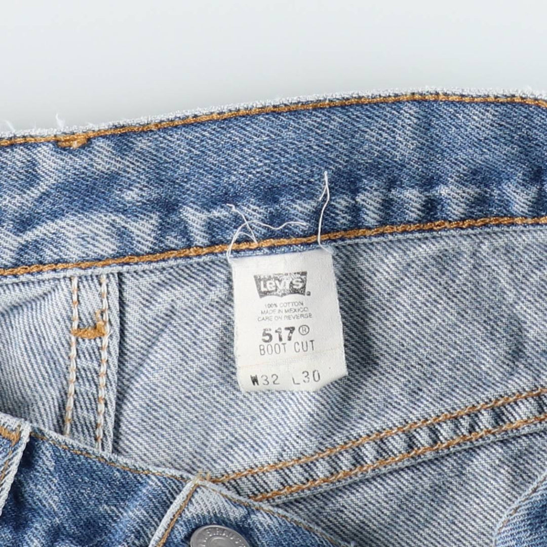2000'S Levi's 517 Boot Cut Denim Pants, Men's Size W30 cotton blue type Vintage Second Hand