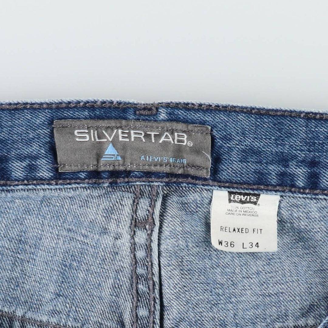 2000'S Levi's SILVER TAB Relaxed Fit Tapered Denim Pants, Men's W36 (approx.) cotton blue type Vintage Second Hand