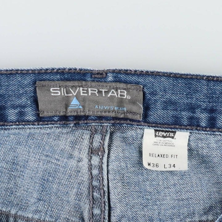 2000'S Levi's SILVER TAB Relaxed Fit Tapered Denim Pants, Men's W36 (approx.) cotton blue type Vintage Second Hand