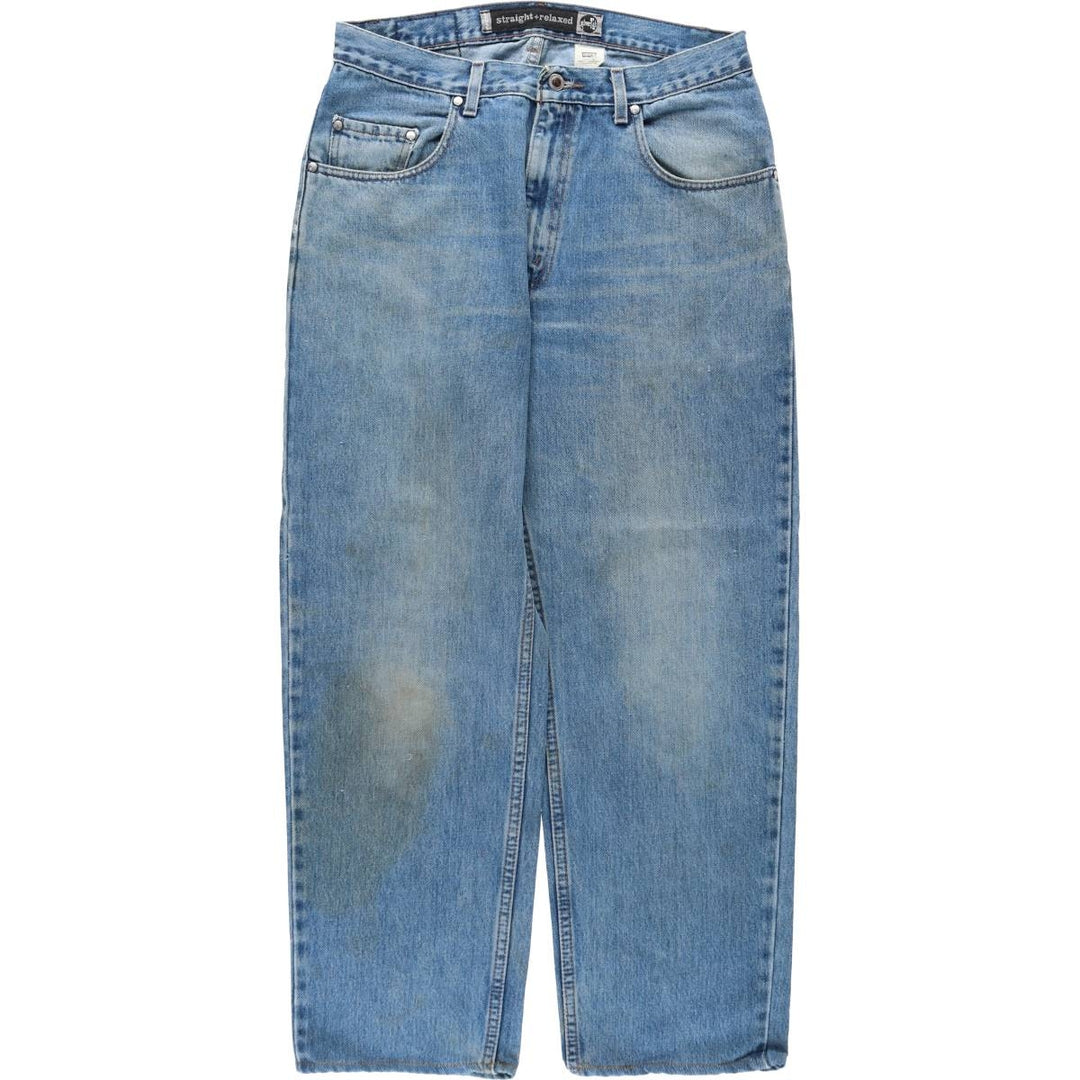 1990'S Levi's SILVER TAB Straight+Relaxed Tapered Denim Pants, Men's W34 (approx.), Vintage cotton blue type Vintage Second Hand