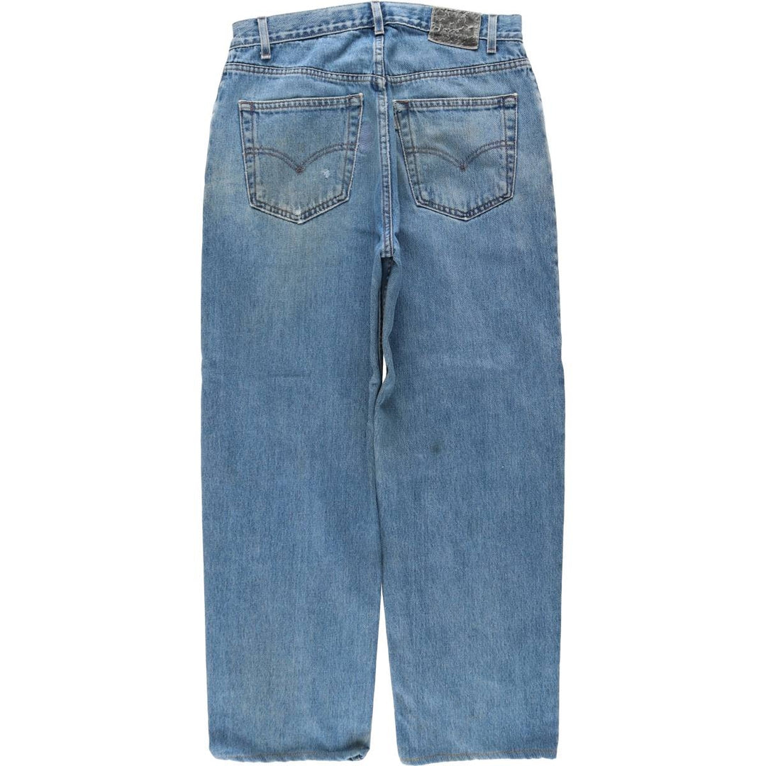 1990'S Levi's SILVER TAB Straight+Relaxed Tapered Denim Pants, Men's W34 (approx.), Vintage cotton blue type Vintage Second Hand
