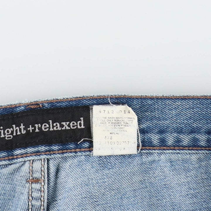 1990'S Levi's SILVER TAB Straight+Relaxed Tapered Denim Pants, Men's W34 (approx.), Vintage cotton blue type Vintage Second Hand