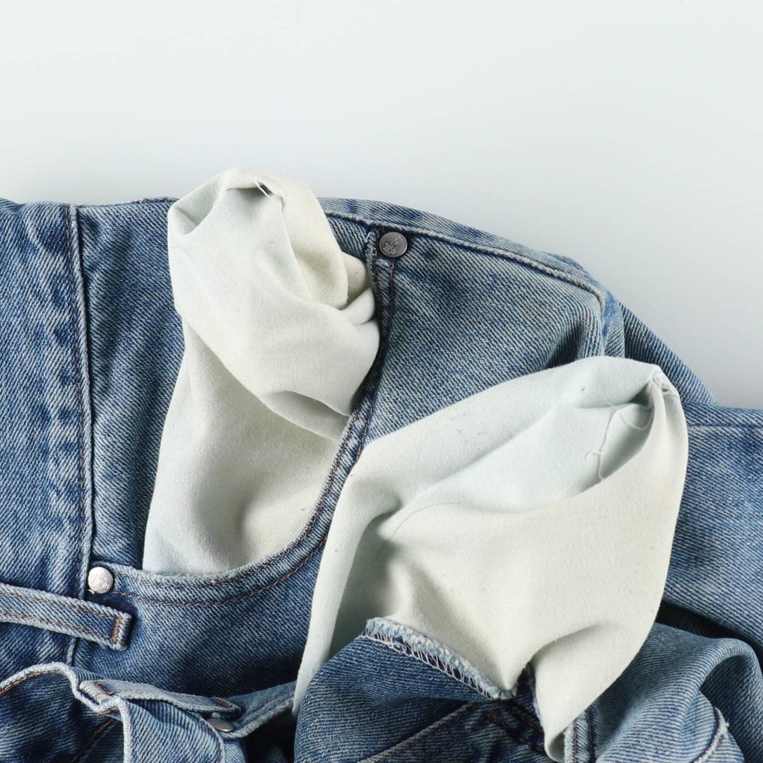 1990'S Levi's SILVER TAB Straight+Relaxed Tapered Denim Pants, Men's W34 (approx.), Vintage cotton blue type Vintage Second Hand