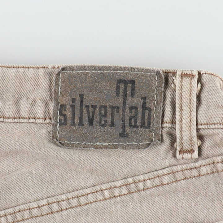 1990'S Levi's Silver Tab Elements Tapered Denim Pants, Made in USA, Men's Size W32 (approx.), Vintage cotton gray type Vintage Second Hand