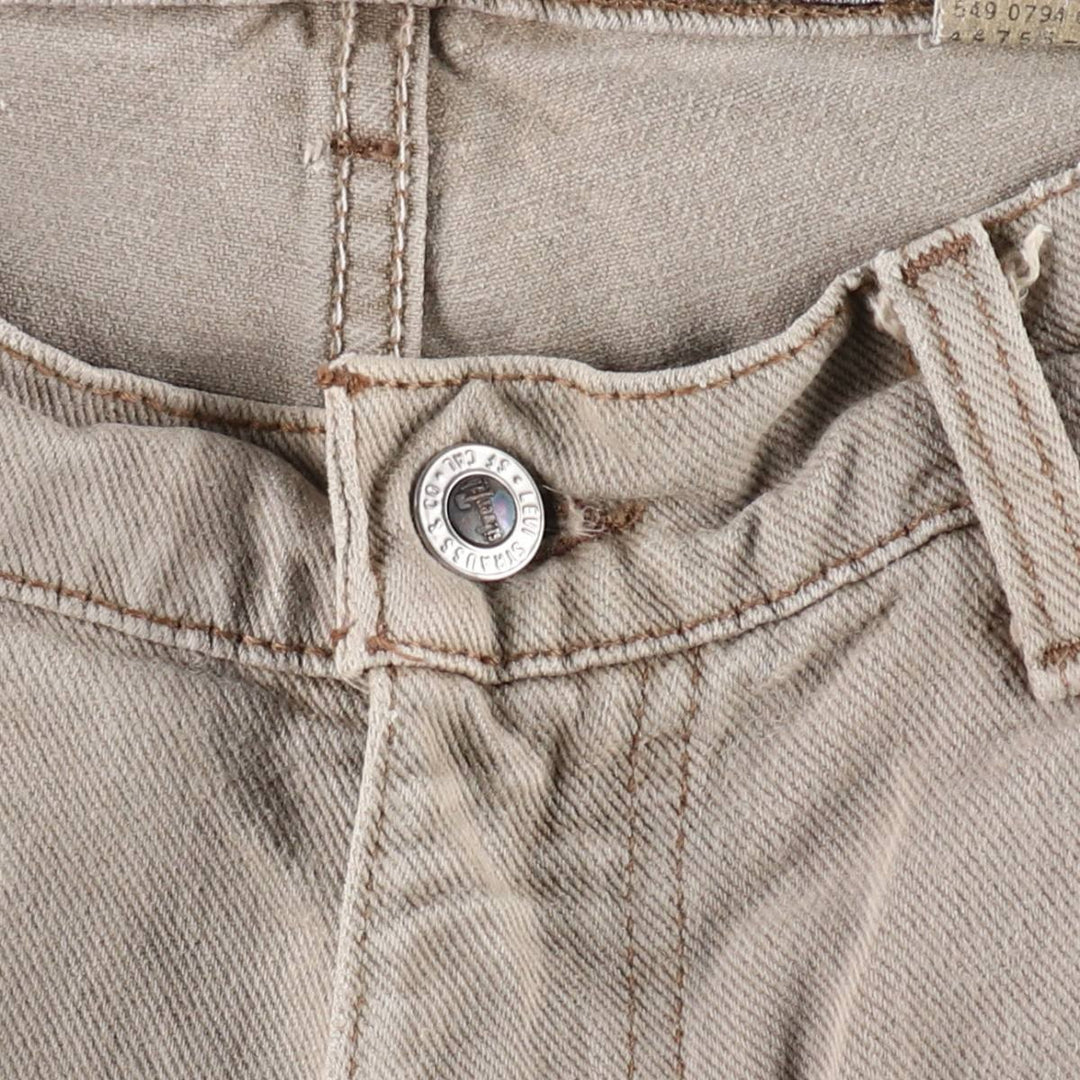 1990'S Levi's Silver Tab Elements Tapered Denim Pants, Made in USA, Men's Size W32 (approx.), Vintage cotton gray type Vintage Second Hand