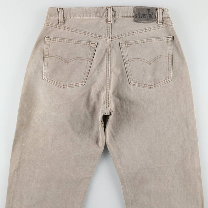 1990'S Levi's Silver Tab Elements Tapered Denim Pants, Made in USA, Men's Size W32 (approx.), Vintage cotton gray type Vintage Second Hand