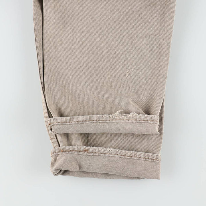 1990'S Levi's Silver Tab Elements Tapered Denim Pants, Made in USA, Men's Size W32 (approx.), Vintage cotton gray type Vintage Second Hand