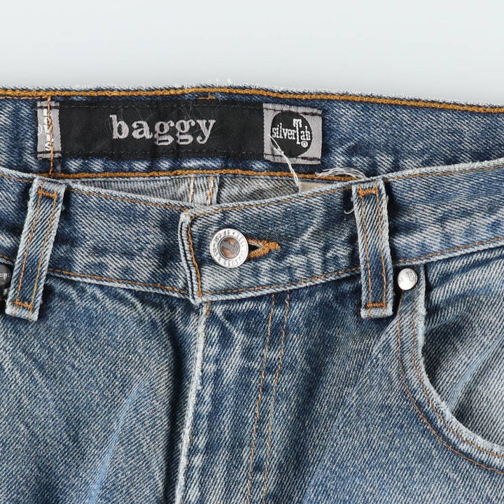90'S Levi's Silver Tab Baggy Tapered Denim Pants, Men's, Size W32, Vintage unclear blue type Vintage Second Hand