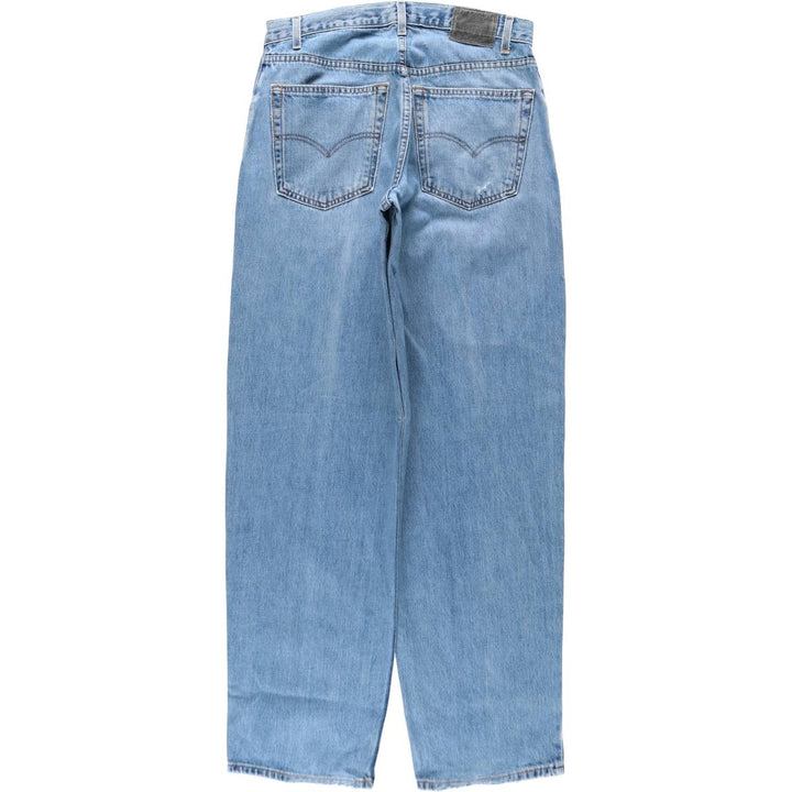 00'S Levi's SILVER TAB BAGGY tapered denim pants for men, size w36 cotton blue type Vintage Second Hand