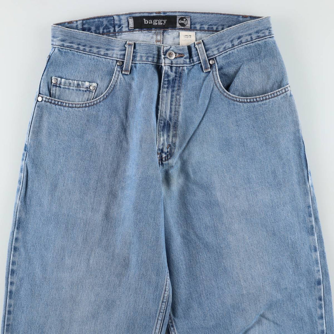 00'S Levi's SILVER TAB BAGGY tapered denim pants for men, size w36 cotton blue type Vintage Second Hand