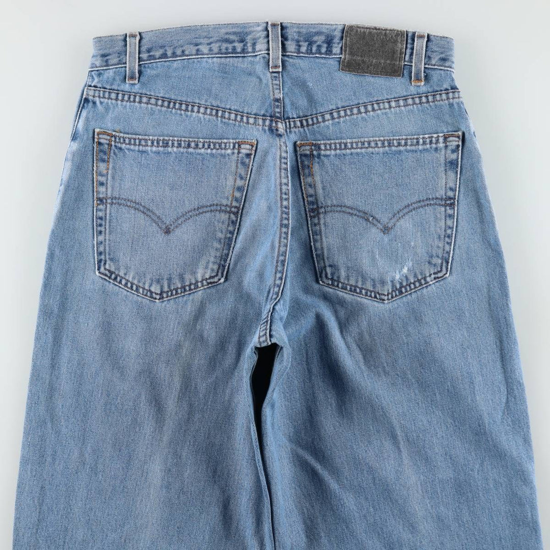 00'S Levi's SILVER TAB BAGGY tapered denim pants for men, size w36 cotton blue type Vintage Second Hand