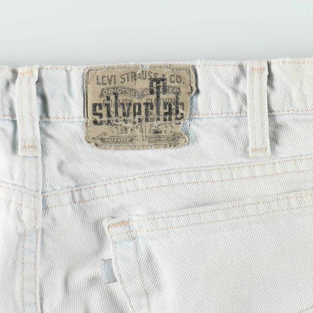 1990'S Levi's Silver Tab Loose Tapered Denim Pants, Made in USA, Men's Size W34 (approx.), Vintage cotton Blue type light blue Vintage Second Hand
