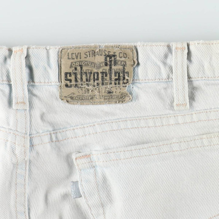 1990'S Levi's Silver Tab Loose Tapered Denim Pants, Made in USA, Men's Size W34 (approx.), Vintage cotton Blue type light blue Vintage Second Hand