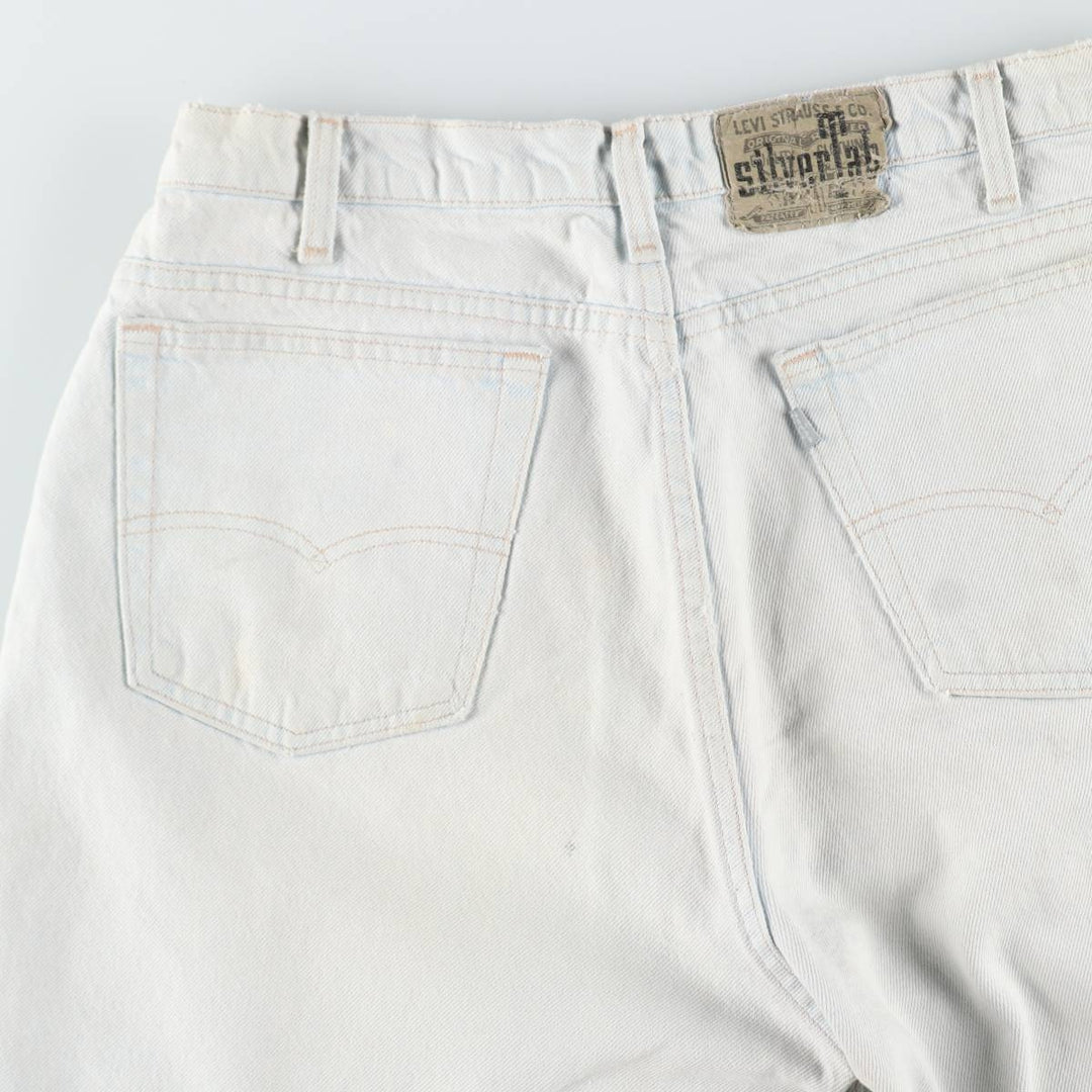1990'S Levi's Silver Tab Loose Tapered Denim Pants, Made in USA, Men's Size W34 (approx.), Vintage cotton Blue type light blue Vintage Second Hand