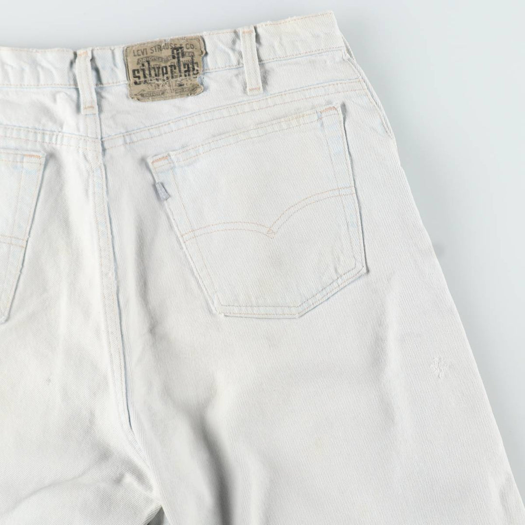 1990'S Levi's Silver Tab Loose Tapered Denim Pants, Made in USA, Men's Size W34 (approx.), Vintage cotton Blue type light blue Vintage Second Hand