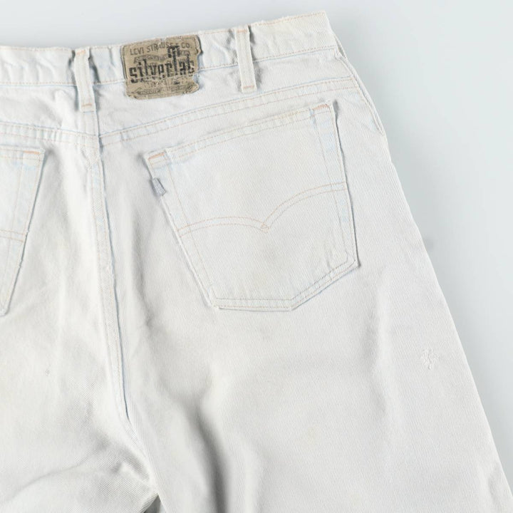 1990'S Levi's Silver Tab Loose Tapered Denim Pants, Made in USA, Men's Size W34 (approx.), Vintage cotton Blue type light blue Vintage Second Hand
