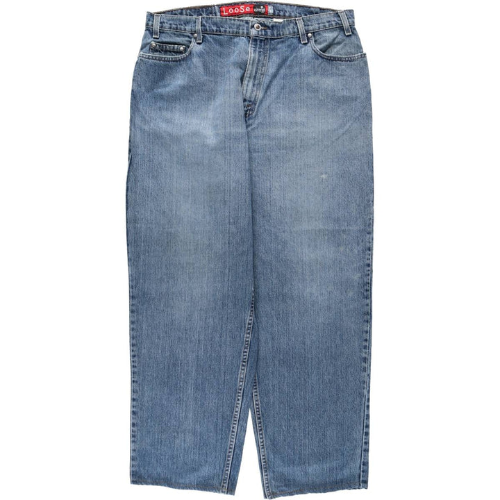 Levi's SILVER TAB Loose Tapered Denim Pants, Men's W38 (approx.) unclear blue type Vintage Second Hand