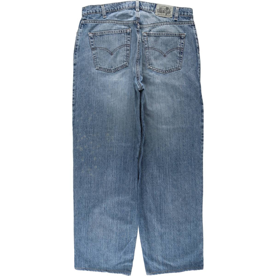 Levi's SILVER TAB Loose Tapered Denim Pants, Men's W38 (approx.) unclear blue type Vintage Second Hand