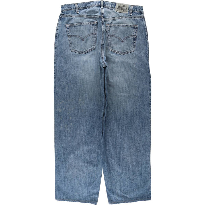 Levi's SILVER TAB Loose Tapered Denim Pants, Men's W38 (approx.) unclear blue type Vintage Second Hand