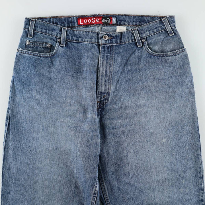 Levi's SILVER TAB Loose Tapered Denim Pants, Men's W38 (approx.) unclear blue type Vintage Second Hand