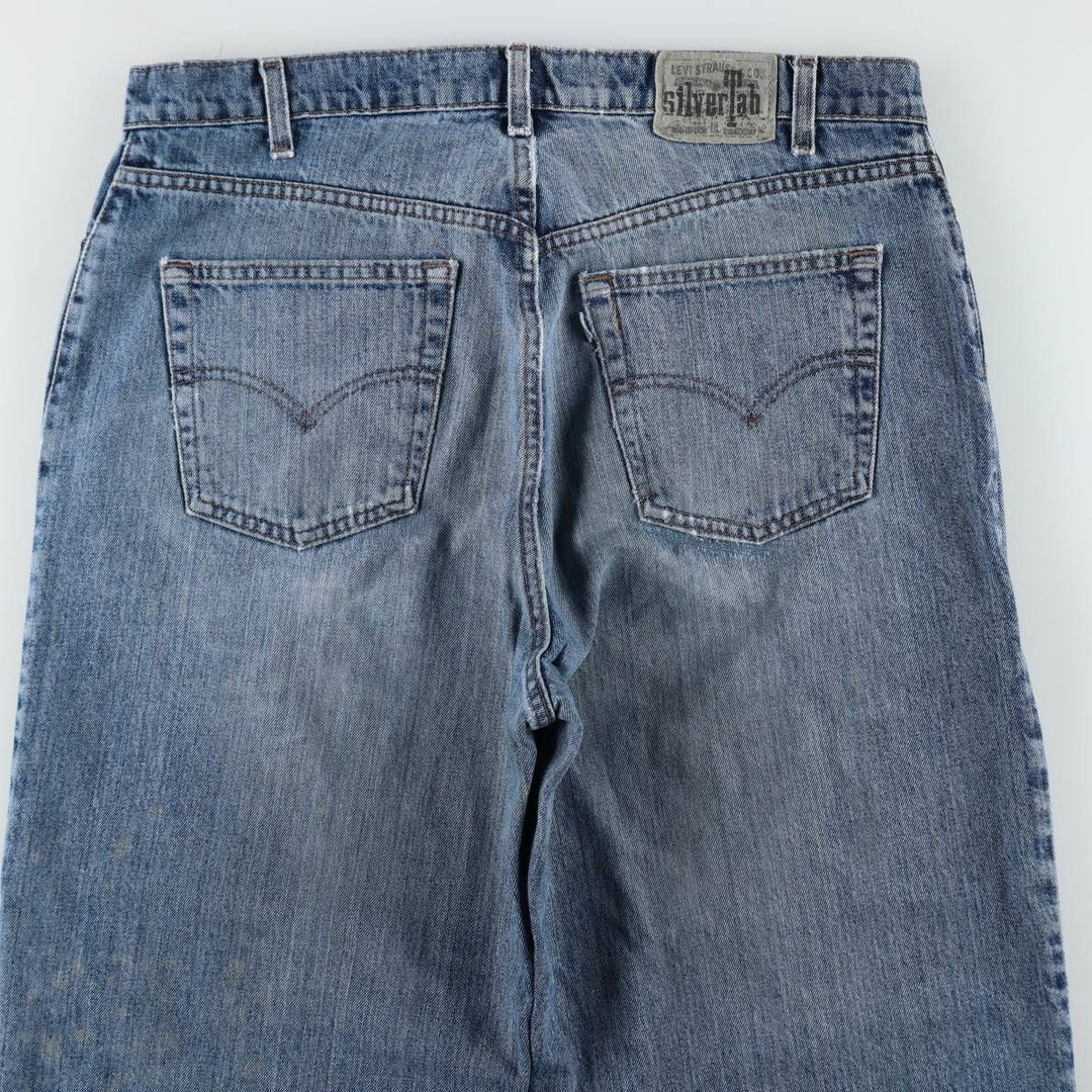 Levi's SILVER TAB Loose Tapered Denim Pants, Men's W38 (approx.) unclear blue type Vintage Second Hand