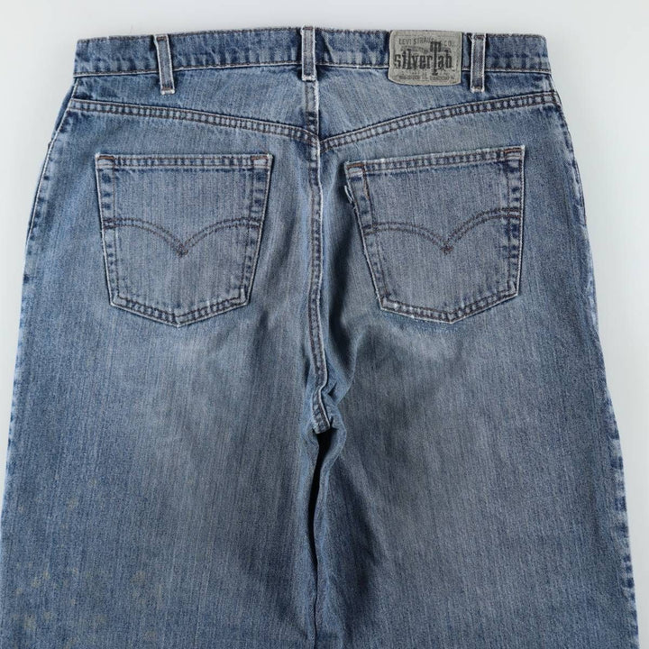 Levi's SILVER TAB Loose Tapered Denim Pants, Men's W38 (approx.) unclear blue type Vintage Second Hand