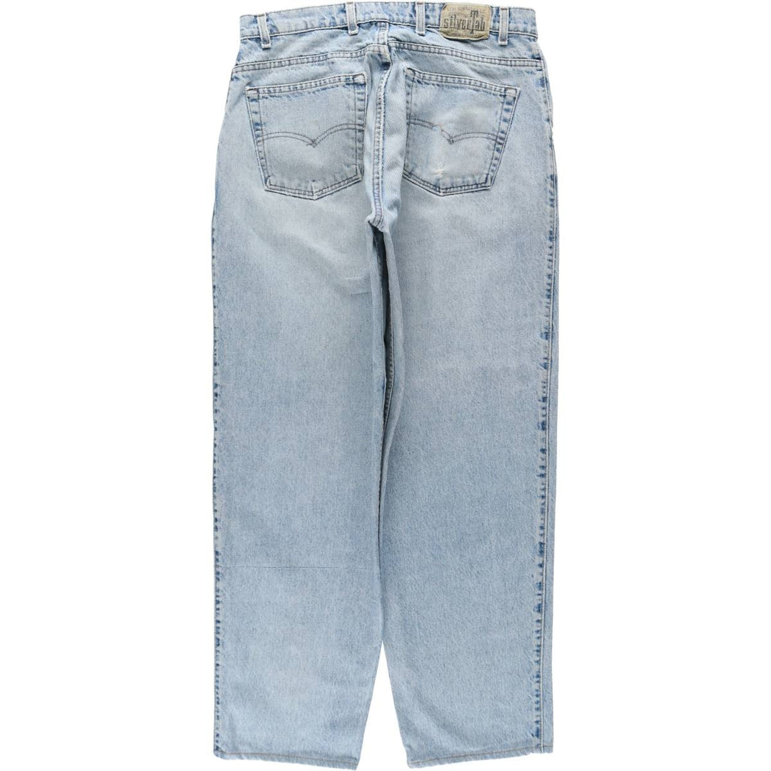 90'S Levi's Silver Tab loose tapered denim pants, made in the USA, vintage, men's size 34. cotton blue type Vintage Second Hand