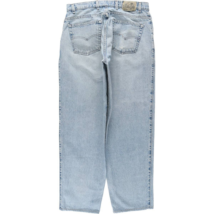 90'S Levi's Silver Tab loose tapered denim pants, made in the USA, vintage, men's size 34. cotton blue type Vintage Second Hand