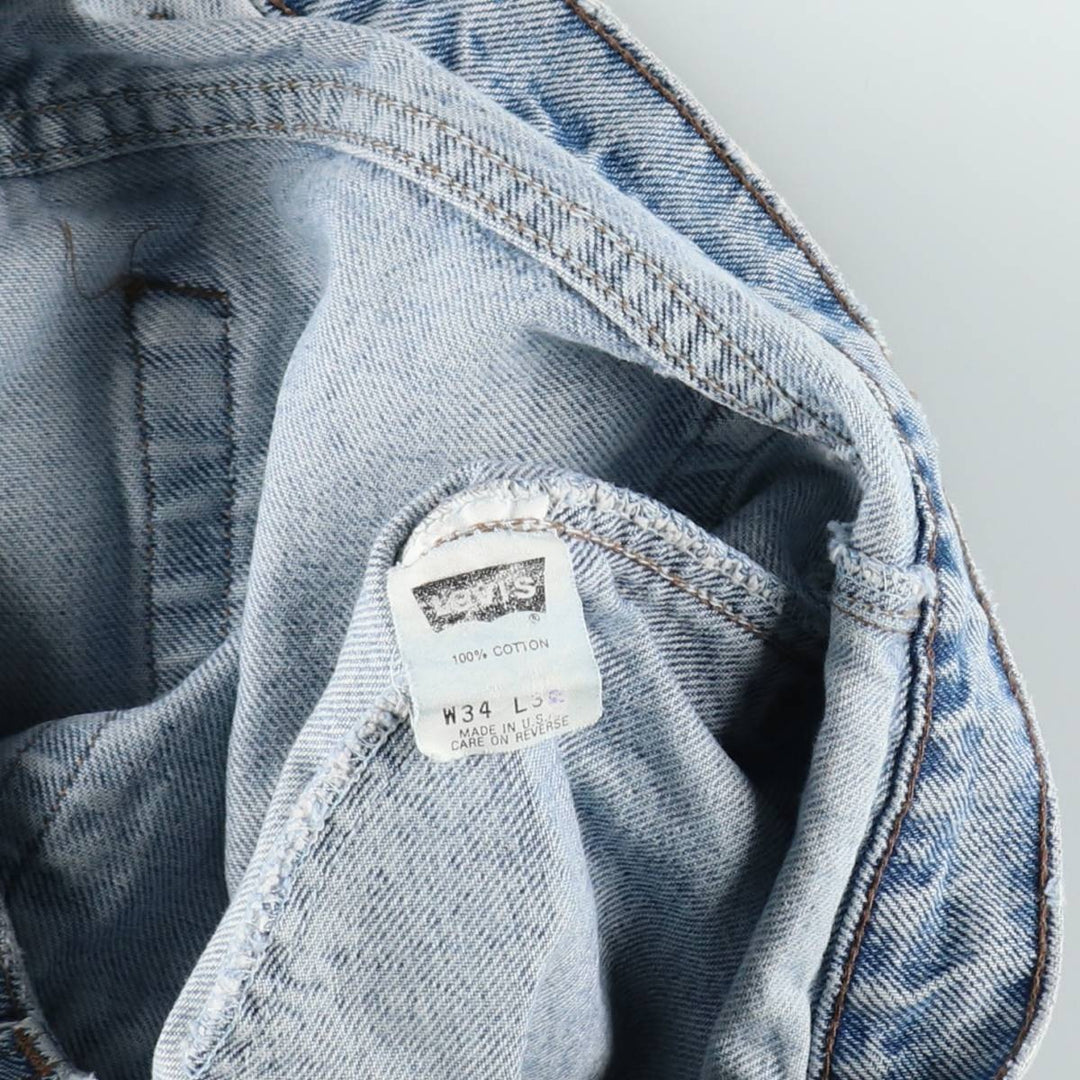 90'S Levi's Silver Tab loose tapered denim pants, made in the USA, vintage, men's size 34. cotton blue type Vintage Second Hand