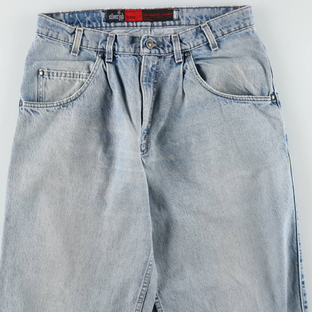 90'S Levi's Silver Tab loose tapered denim pants, made in the USA, vintage, men's size 34. cotton blue type Vintage Second Hand