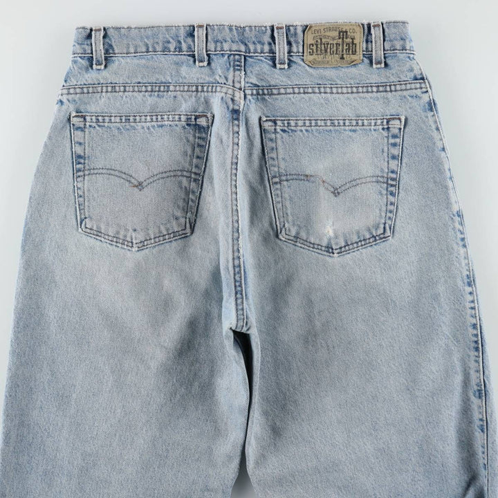 90'S Levi's Silver Tab loose tapered denim pants, made in the USA, vintage, men's size 34. cotton blue type Vintage Second Hand