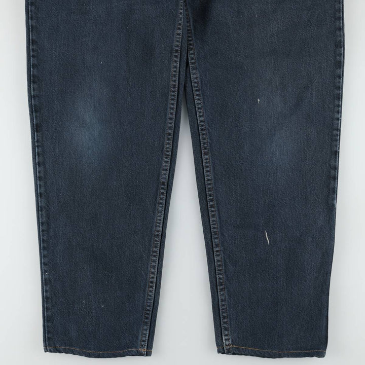 90'S Levi's Silver Tab Loose Black Denim Tapered Jeans, Made in USA, Men's W32 (approx.), Vintage cotton navy blue type Vintage Second Hand