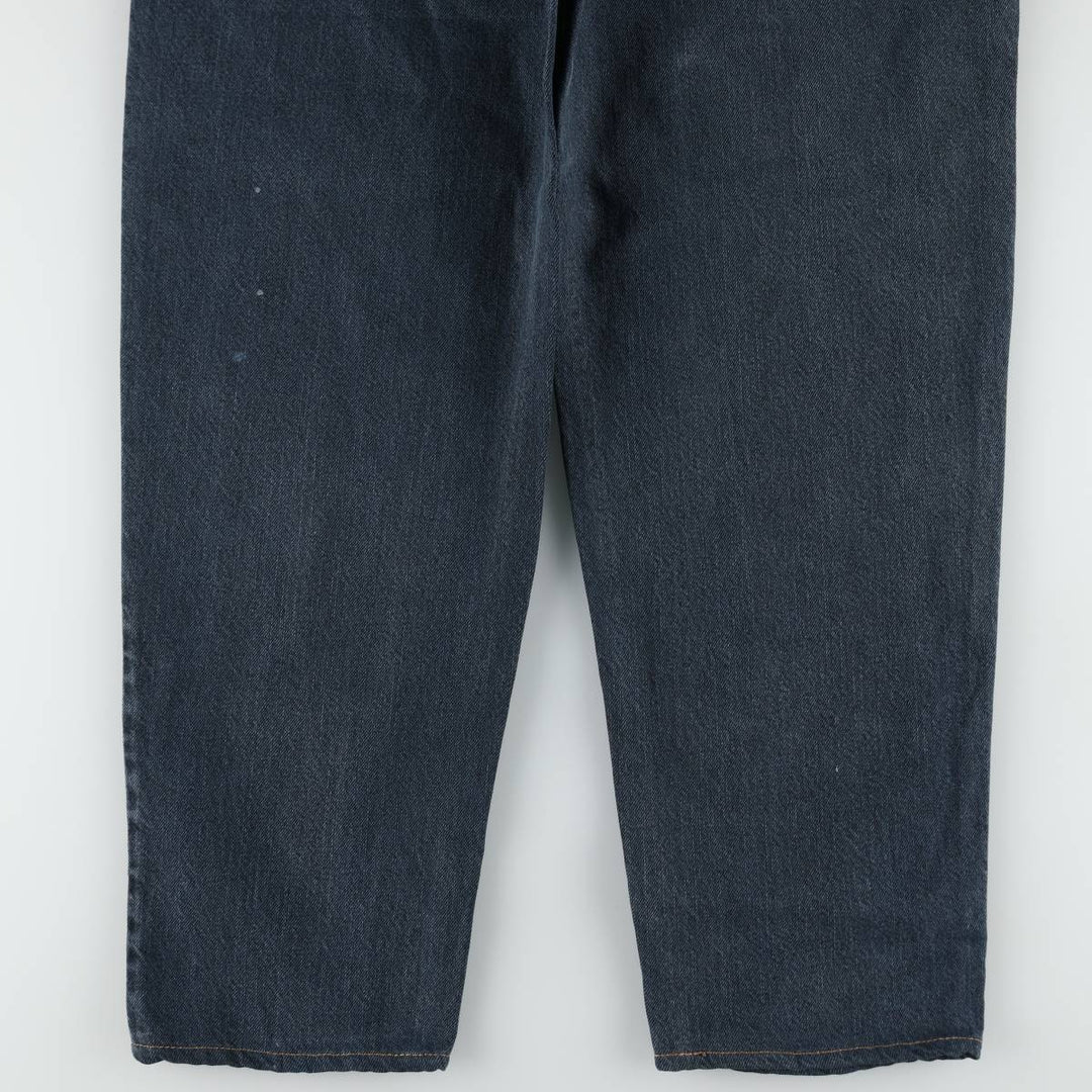 90'S Levi's Silver Tab Loose Black Denim Tapered Jeans, Made in USA, Men's W32 (approx.), Vintage cotton navy blue type Vintage Second Hand