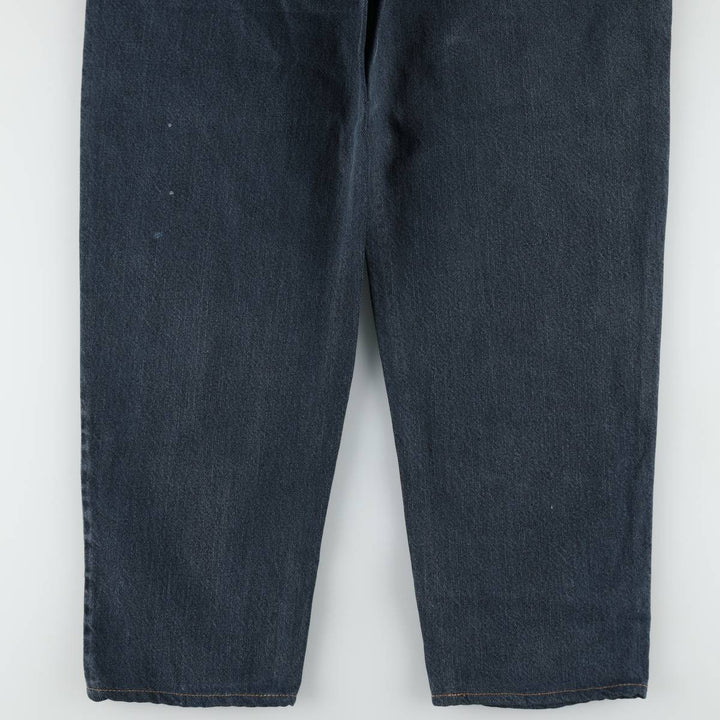 90'S Levi's Silver Tab Loose Black Denim Tapered Jeans, Made in USA, Men's W32 (approx.), Vintage cotton navy blue type Vintage Second Hand