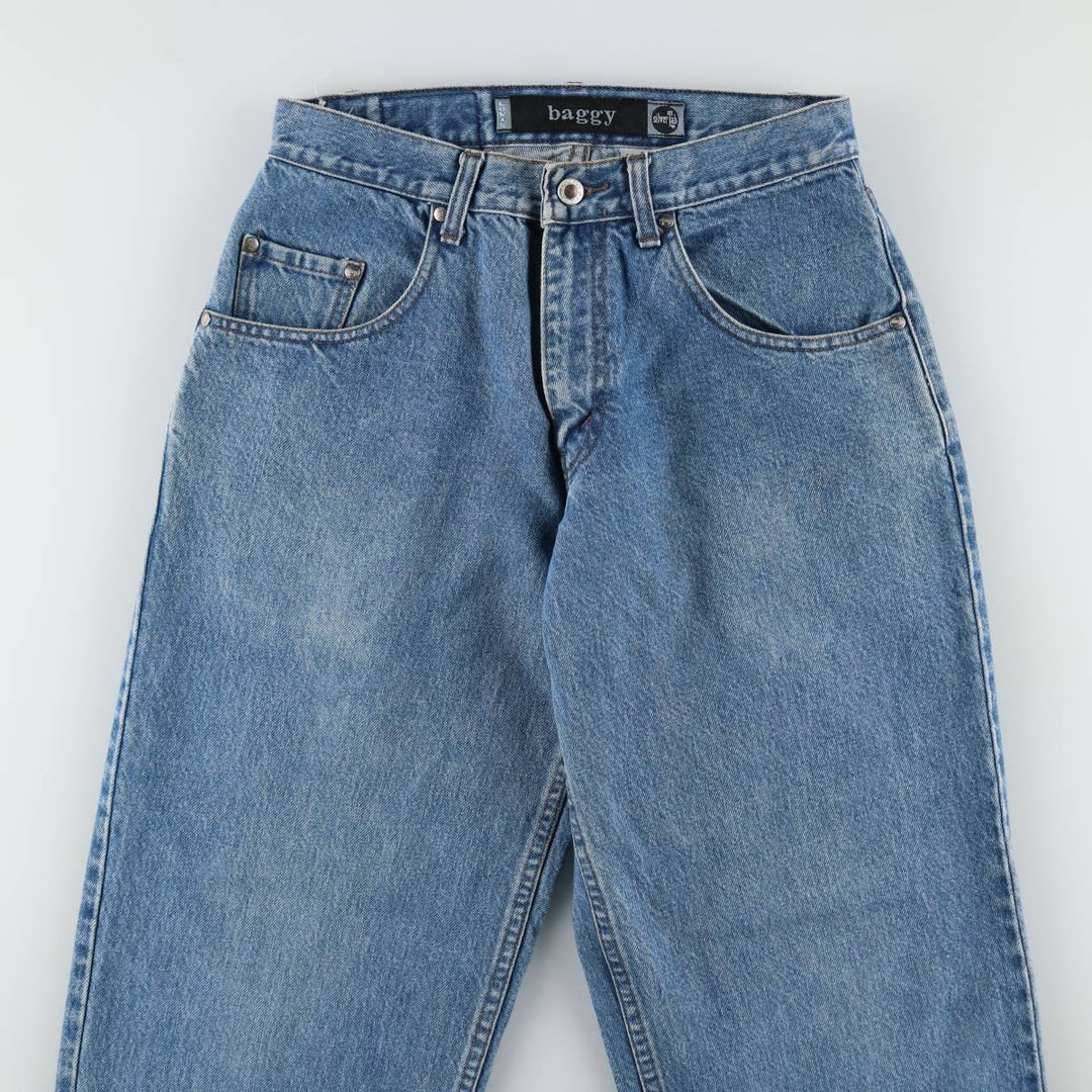 Levi's SILVER TAB BAGGY Tapered Denim Pants (Men's W29 equivalent) cotton blue type Vintage Second Hand