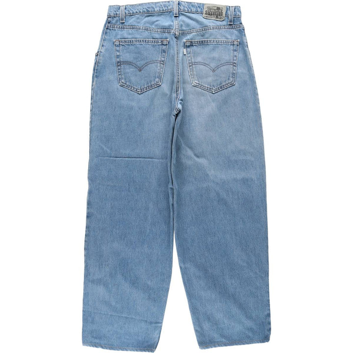 90'S Levi's Silver Tab Baggy Tapered Denim Pants, Made in USA, Men's Size W33 (approx.), Vintage cotton blue type Vintage Second Hand