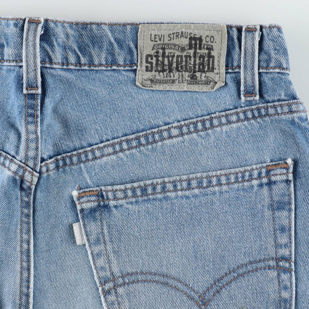 90'S Levi's Silver Tab Baggy Tapered Denim Pants, Made in USA, Men's Size W33 (approx.), Vintage cotton blue type Vintage Second Hand