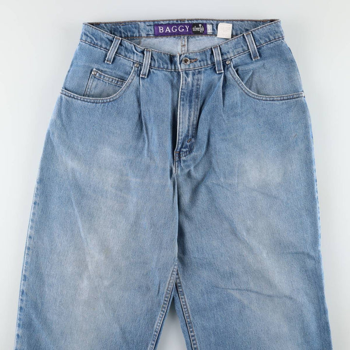 90'S Levi's Silver Tab Baggy Tapered Denim Pants, Made in USA, Men's Size W33 (approx.), Vintage cotton blue type Vintage Second Hand