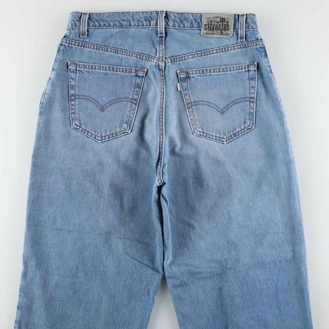 90'S Levi's Silver Tab Baggy Tapered Denim Pants, Made in USA, Men's Size W33 (approx.), Vintage cotton blue type Vintage Second Hand