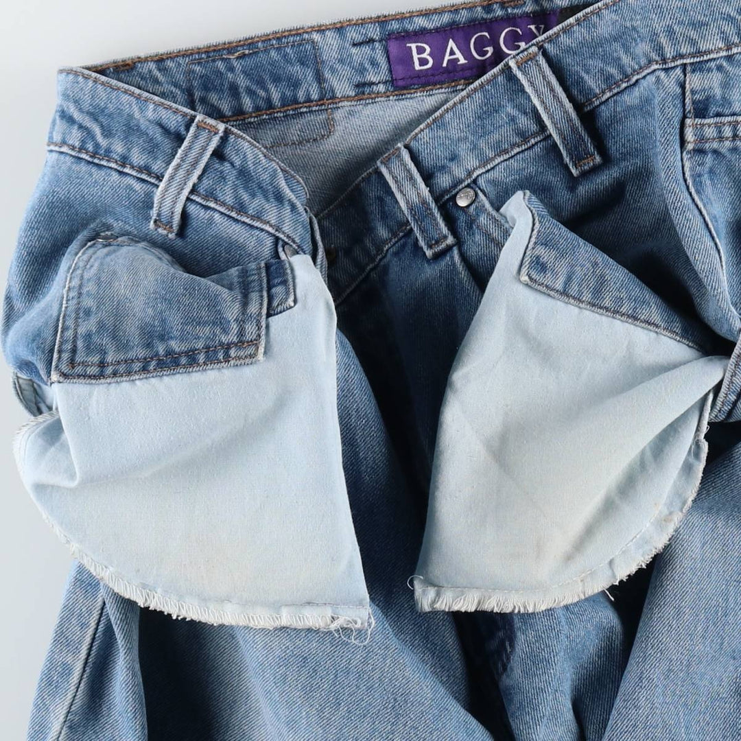 90'S Levi's Silver Tab Baggy Tapered Denim Pants, Made in USA, Men's Size W33 (approx.), Vintage cotton blue type Vintage Second Hand