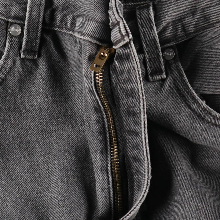 Levi's SILVER TAB Loose Black Denim Tapered Jeans, Men's Size W36 (approx.) cotton gray type Vintage Second Hand
