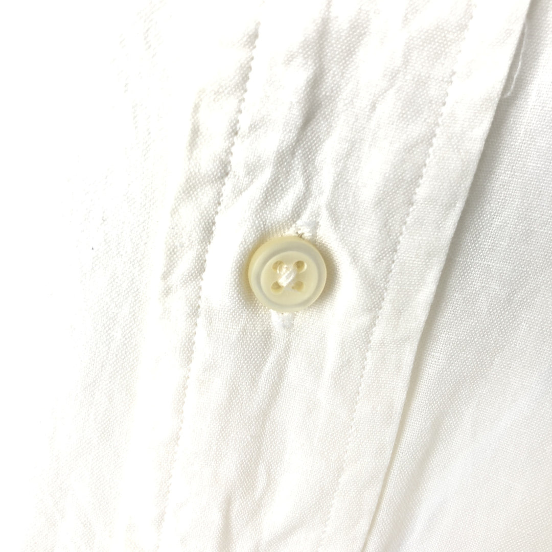 Ralph Lauren Classic Fit short sleeve linen button down shirt, men's size L linen white type Vintage Second Hand
