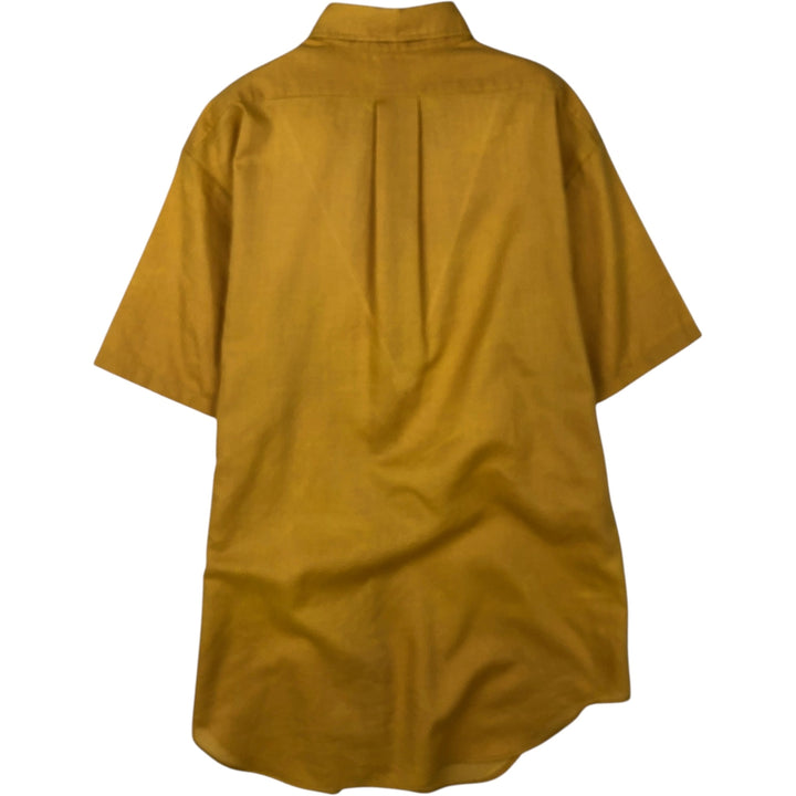 McREGOR SCOTSET Short-Sleeve Button-Down Shirt, Men's Size L (approx.) unclear yellow type Vintage Second Hand
